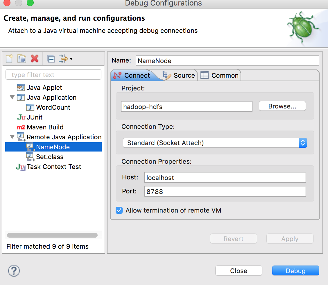 Remote Java Application Debug Configuration